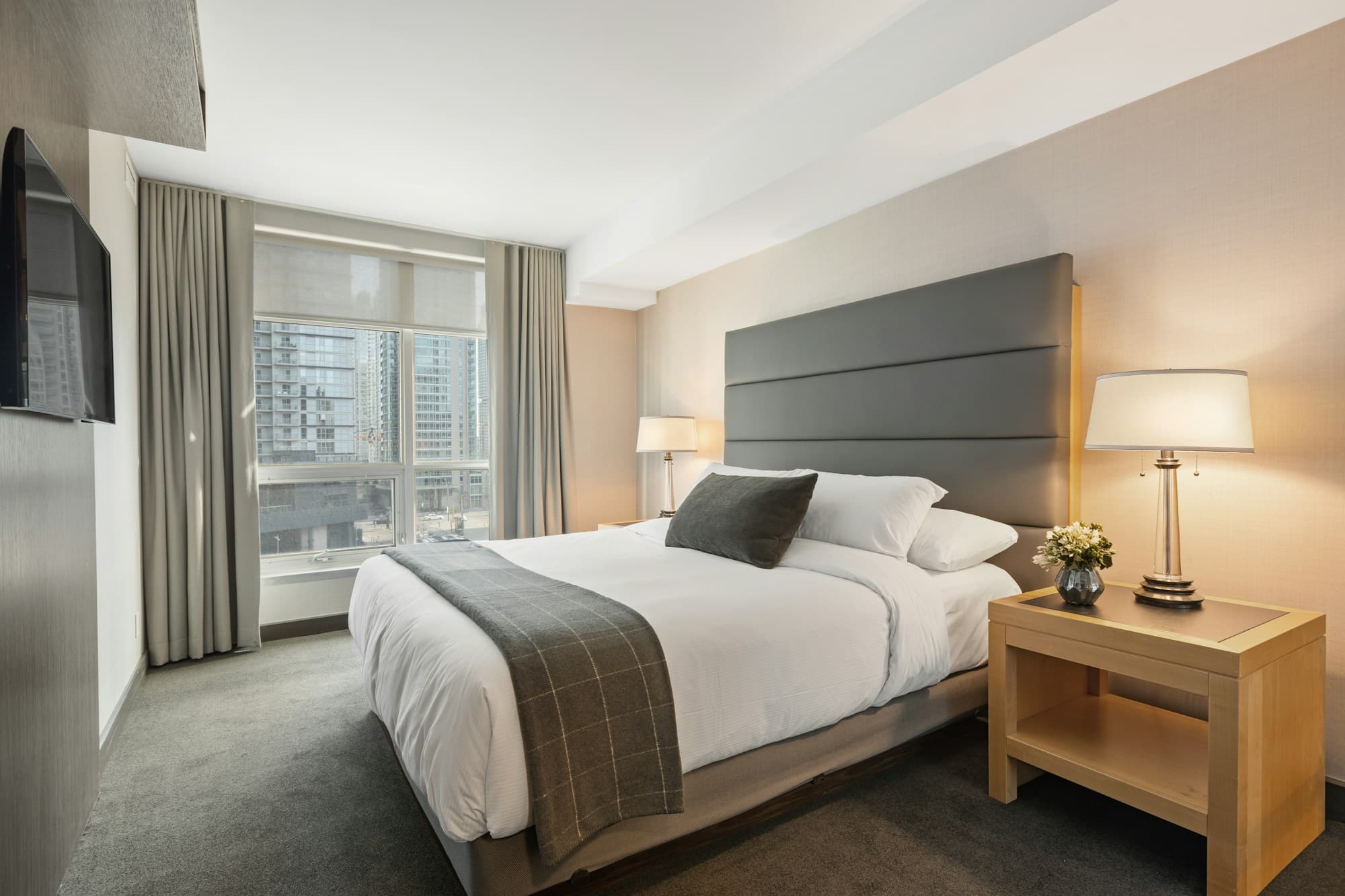 Hotel suite living area